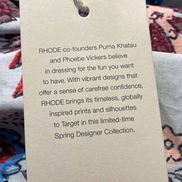 🎉HP🎉NWT Rhode Blue/Burgundy Leafy Floral Cutout Sleeveless Maxi Dress - Picture 6 of 9